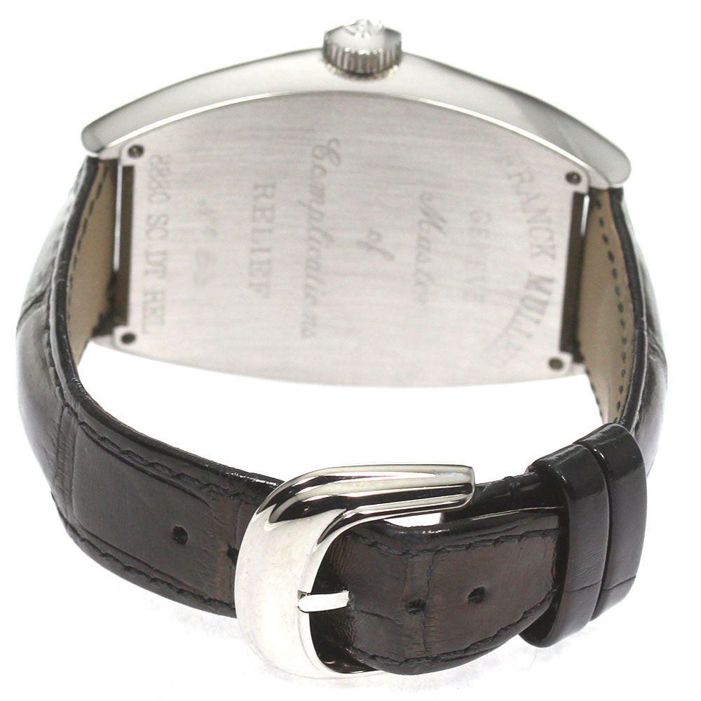 FRANCK MULLER 8880SCDTREL Tonneau Curvex Date Automatic Men's Watch with Box and Warranty