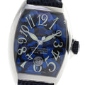 FRANCK MULLER 7080SCDT Tonneau Curvex Blue Moon Date Automatic Men's Watch in Good Condition