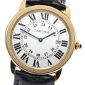 CARTIER W6700455 Ronde Solo LM K18YG Date Quartz Men's Watch