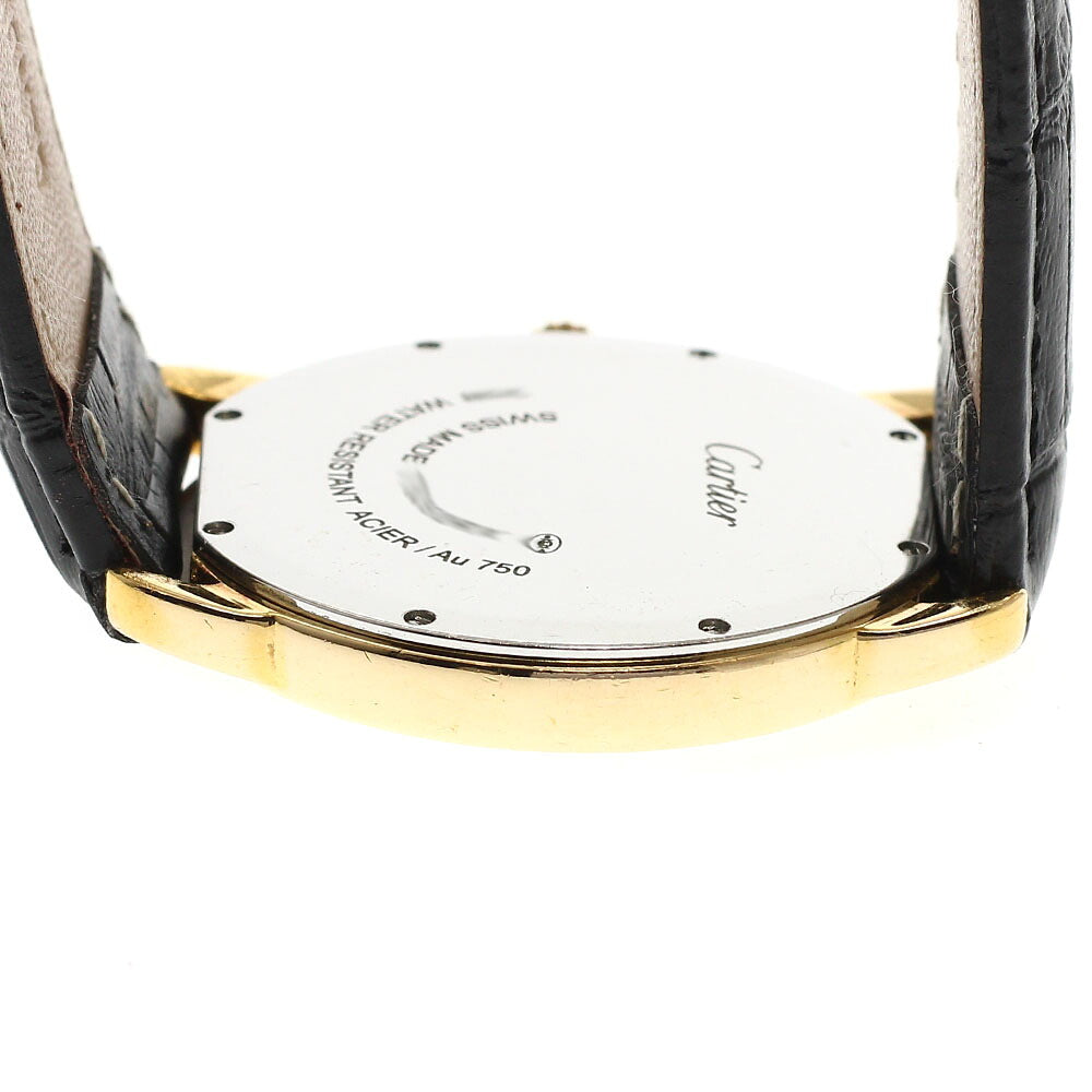 CARTIER W6700455 Ronde Solo LM K18YG Date Quartz Men's Watch