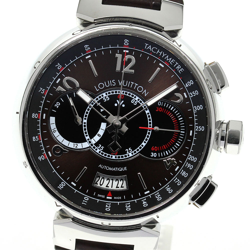 LOUIS VUITTON Q102A Tambour Chronograph Voyage Limited Edition of 688 Pieces Automatic Men's with Warranty