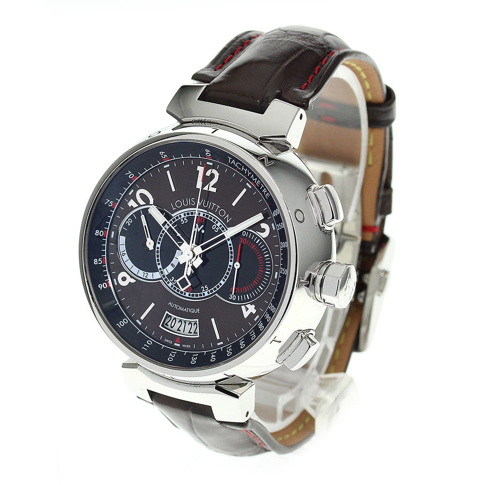 LOUIS VUITTON Q102A Tambour Chronograph Voyage Limited Edition of 688 Pieces Automatic Men's with Warranty