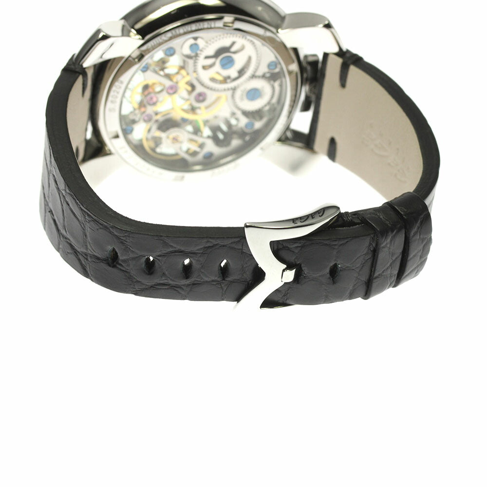 GaGa MILANO 5310.02.GR Manuale 48 Skeleton Hand-Wound Men's Watch Good Condition Box and Warranty Card Included