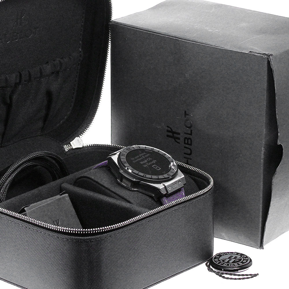 HUBLOT 440.NX.1100.NR.PLW21 Big Bang e Titanium Quartz Men's Watch Good Condition Box Included