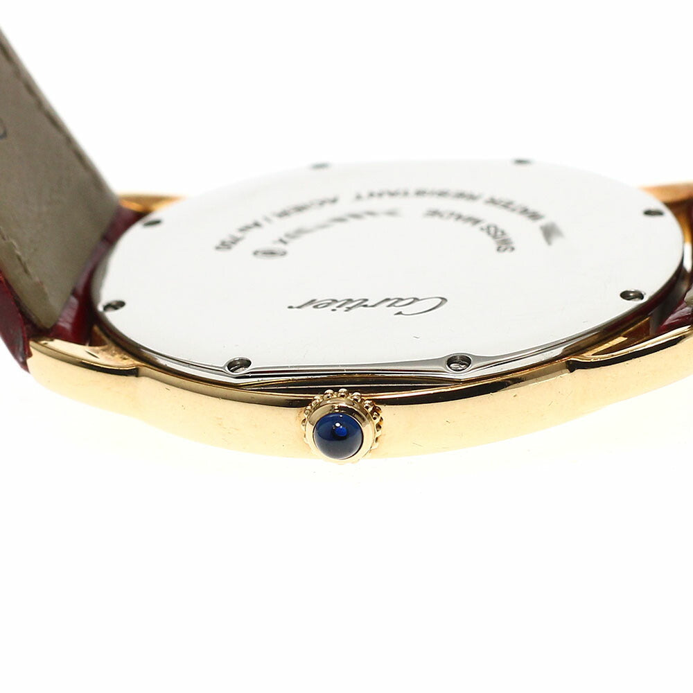 CARTIER W6700455 Ronde Solo LM K18YG Date Quartz Men's Watch