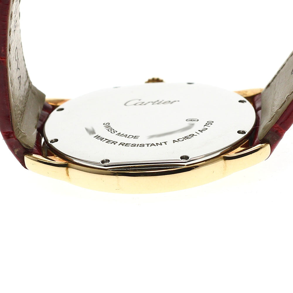 CARTIER W6700455 Ronde Solo LM K18YG Date Quartz Men's Watch