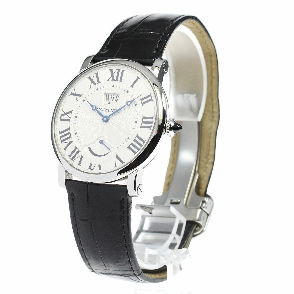 CARTIER W1556369 Rotonde de Power Reserve Manual Winding Men's Watch with Warranty