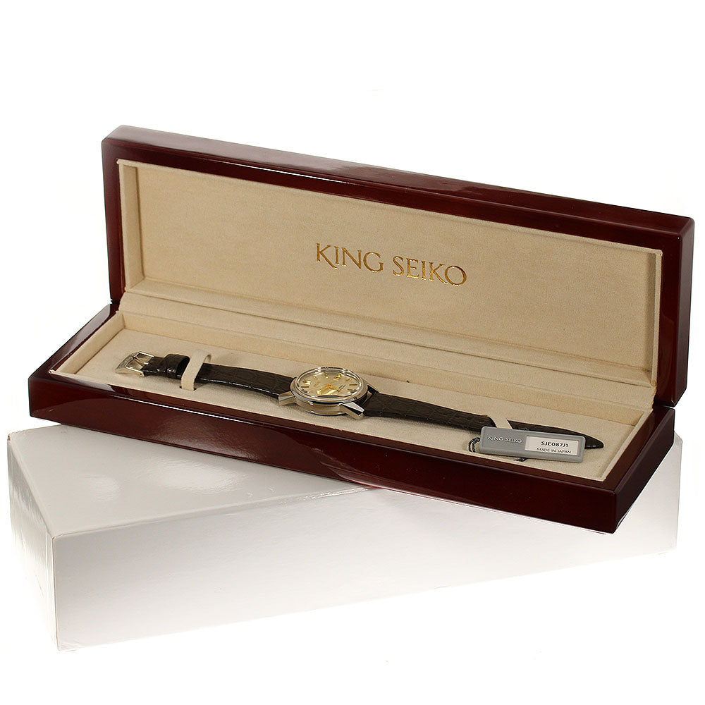 SEIKO SJE087J1/6L35-00F0 King KSK 1965 Reissue Design Limited Edition Automatic Men's Watch Excellent Condition Box Included