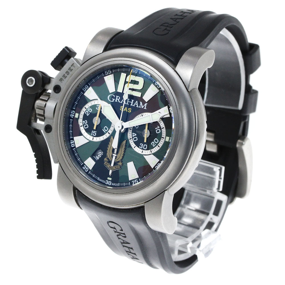 GRAHAM 20VJT.G03A.K10B Chronofighter Oversize Commando Automatic Watch Limited Edition of 300 Pieces Men's
