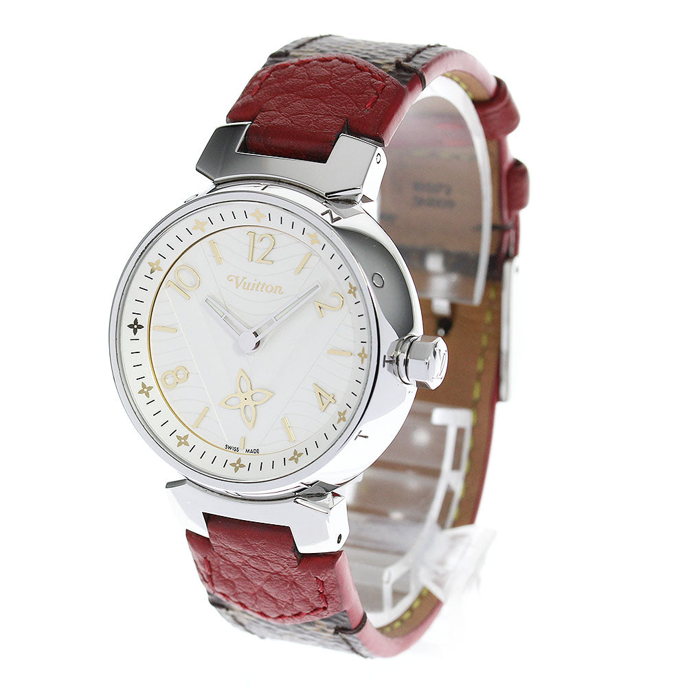 LOUIS VUITTON QA092 Tambour New Wave MM Small Second Quartz Boys' Watch with Box