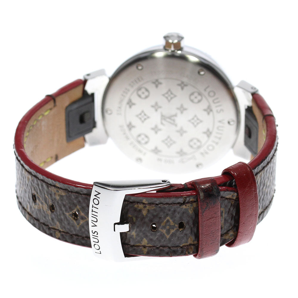 LOUIS VUITTON QA092 Tambour New Wave MM Small Second Quartz Boys' Watch with Box