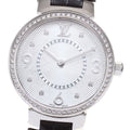 LOUIS VUITTON Q12MF Tambour Monogram Diamond Bezel with 8 Diamonds Quartz Movement Women's Box Included