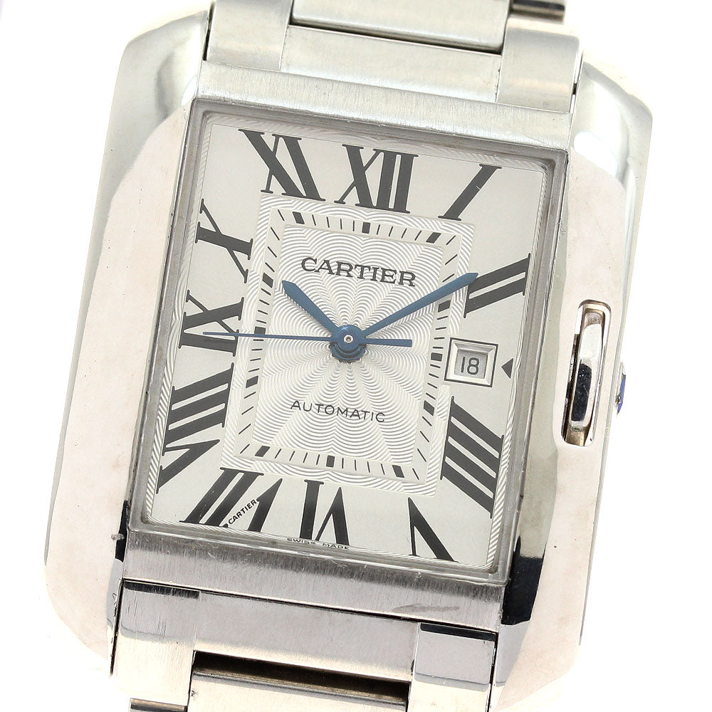 CARTIER W5310009 Tank Anglaise LM Date Automatic Men's Watch