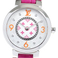 LOUIS VUITTON QA146 Tambour Slim MM 8P Diamond Quartz Women's Watch Good Condition Box and Warranty Card Included