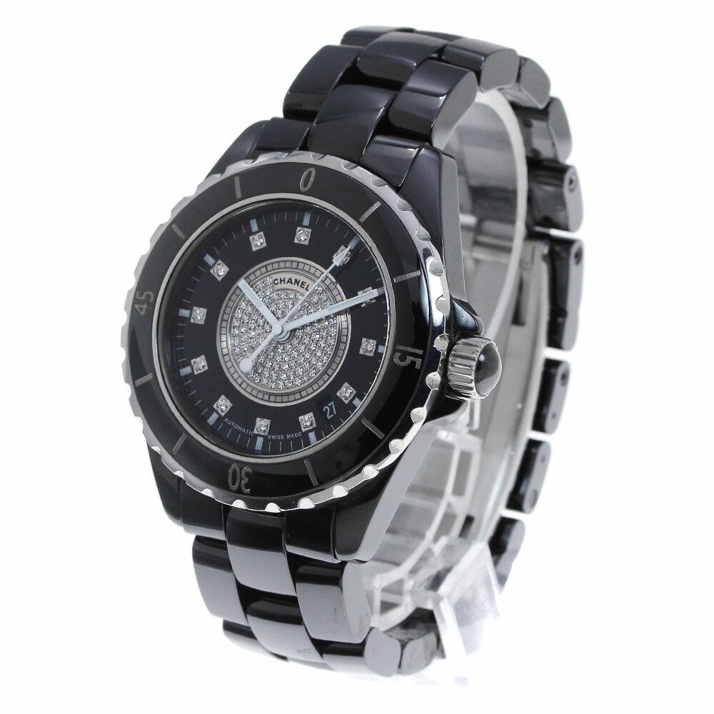 CHANEL H1757 J12 Black Ceramic Center Diamond Automatic Men's Watch