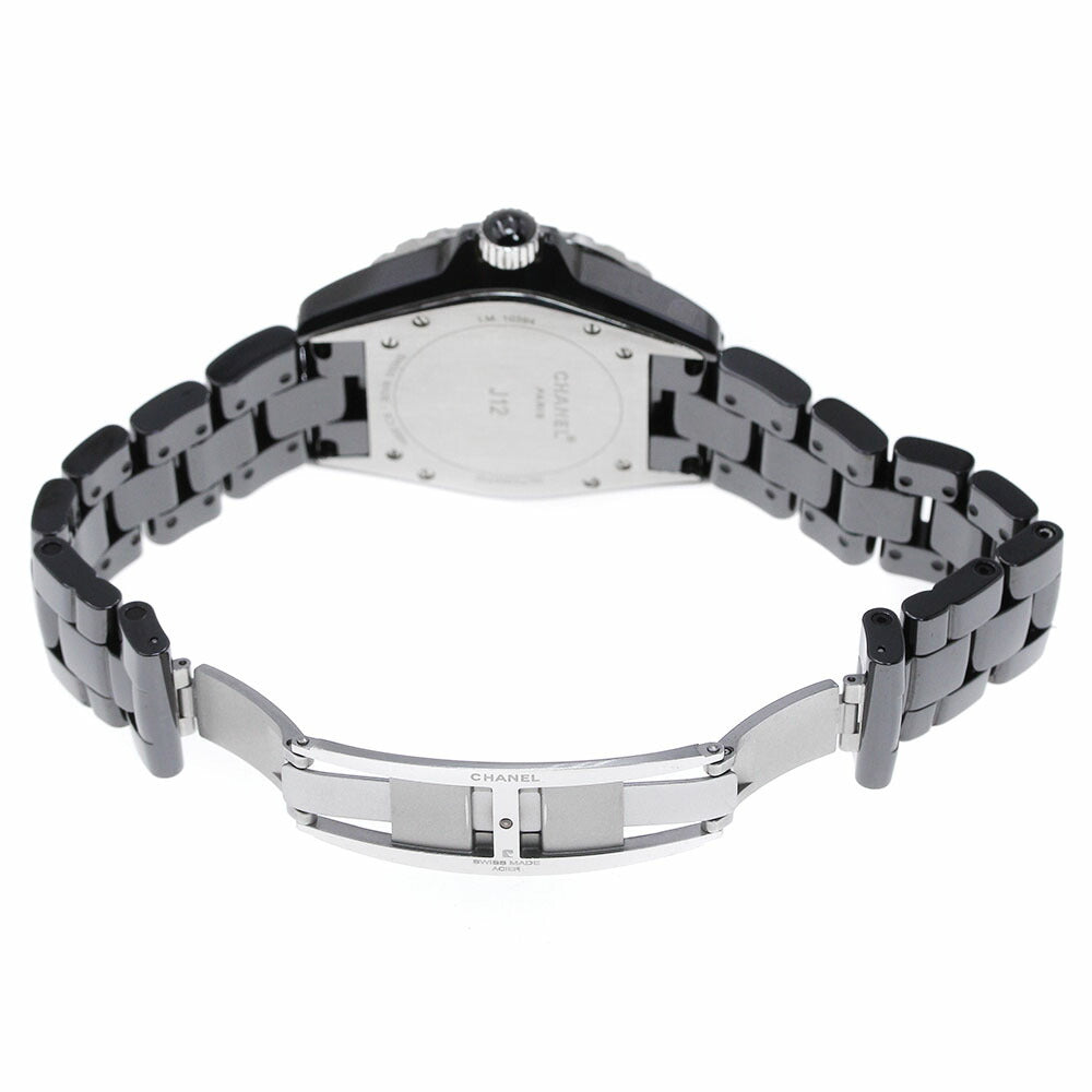 CHANEL H1757 J12 Black Ceramic Center Diamond Automatic Men's Watch