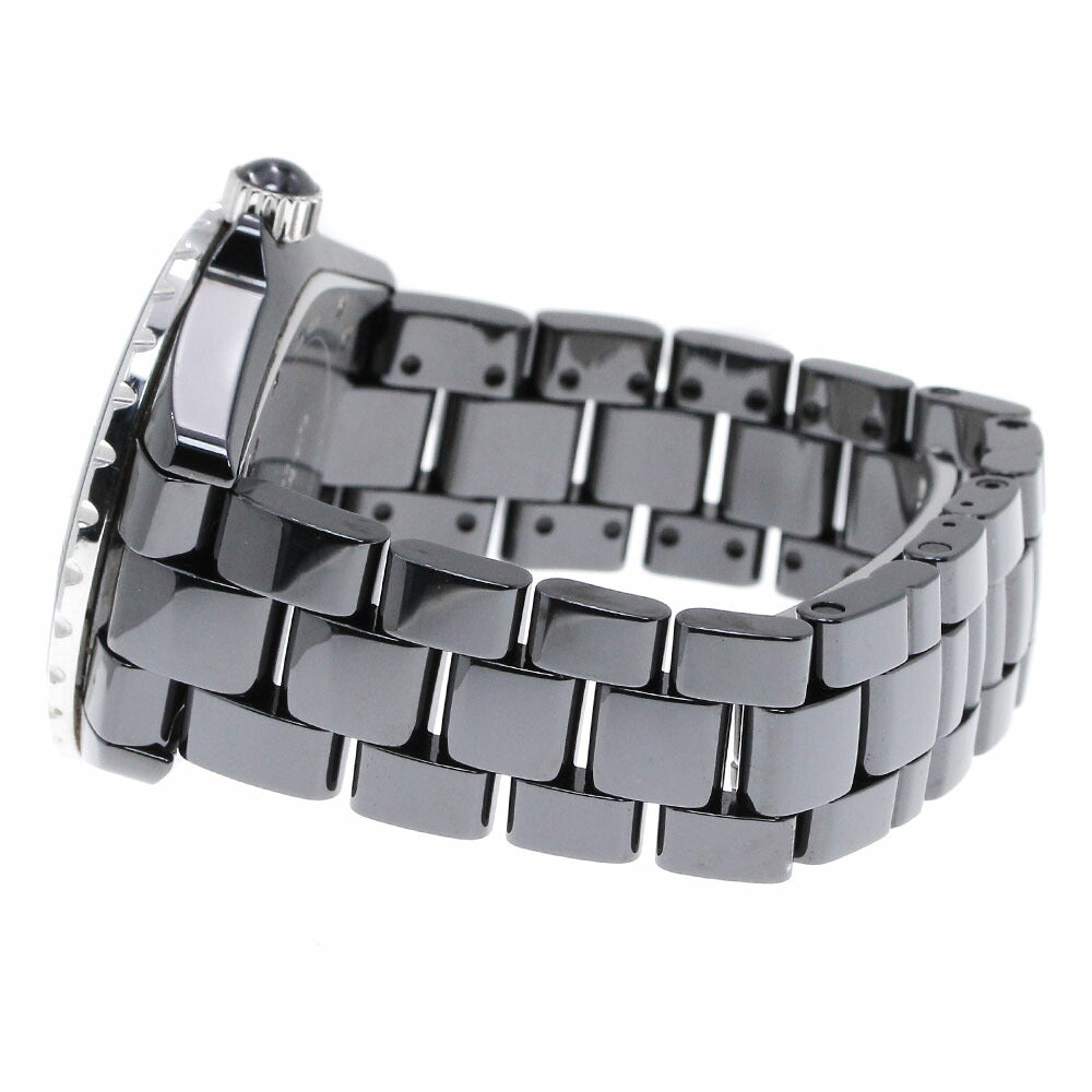 CHANEL H1757 J12 Black Ceramic Center Diamond Automatic Men's Watch
