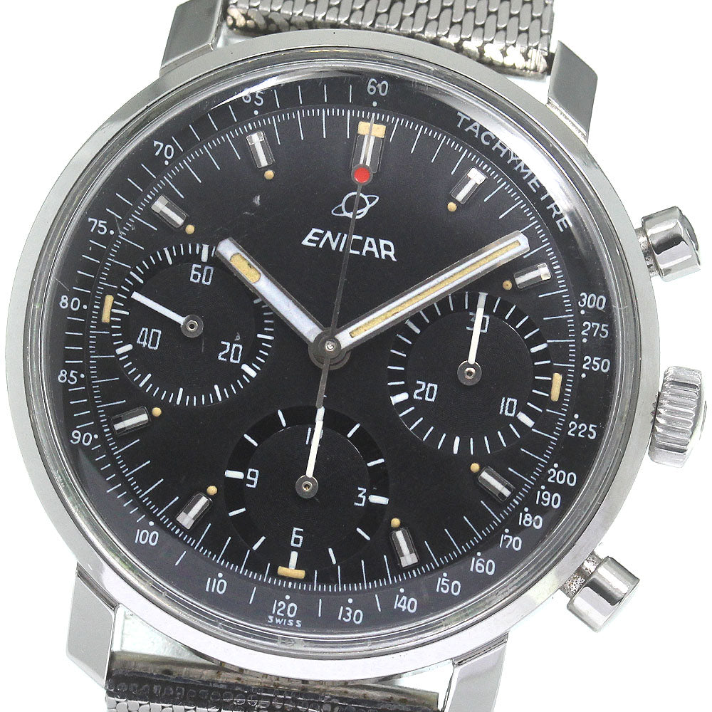 Junk ENICAR 072-01-01 Ultrasonic Chronograph Manual Winding Men's