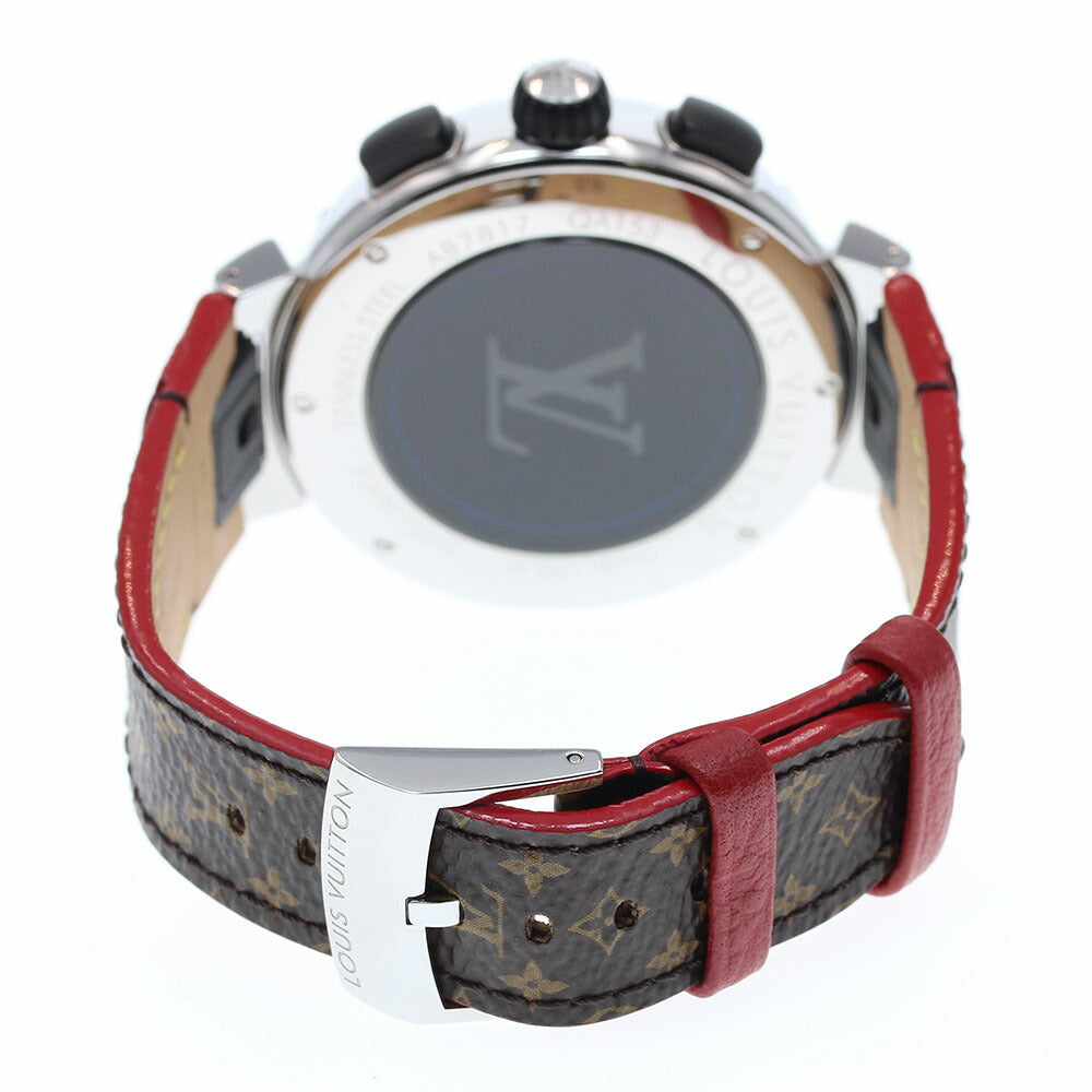 LOUIS VUITTON QA153 Tambour Outdoor Chronograph GMT Quartz Men's Watch Good Condition