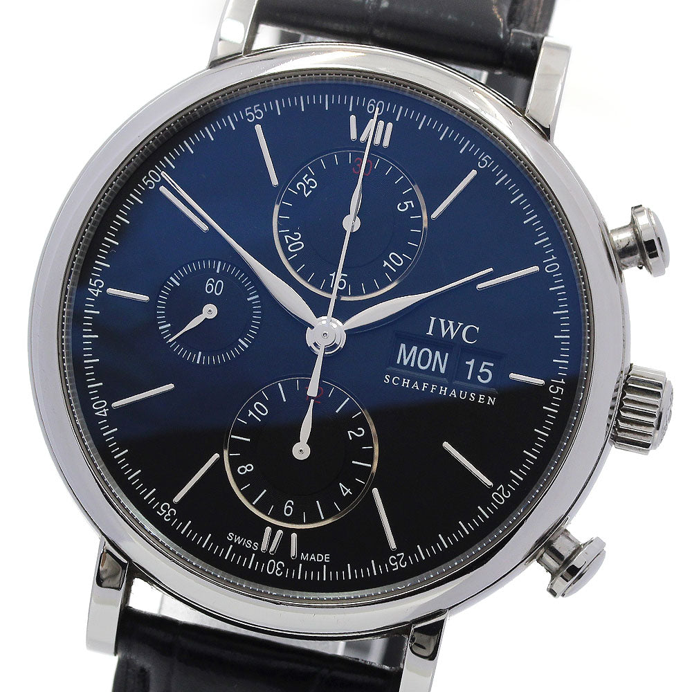 IWC SCHAFFHAUSEN IW391029 Portofino Chronograph Day Date Automatic Men's Watch with Warranty