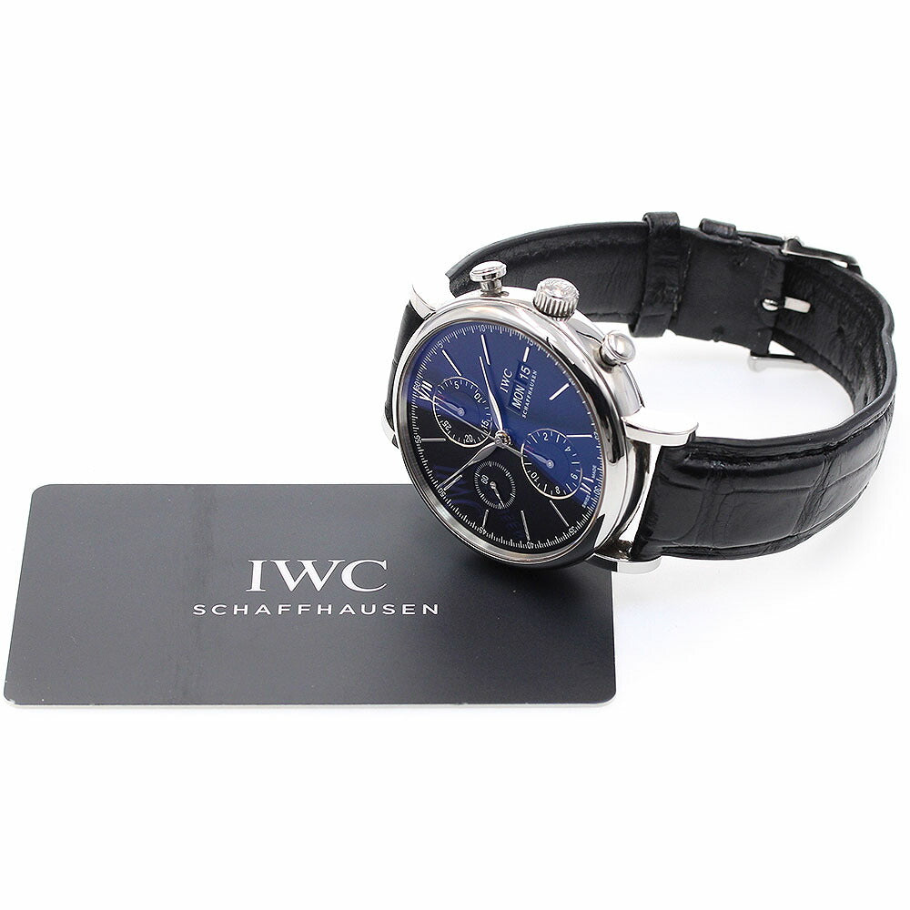 IWC SCHAFFHAUSEN IW391029 Portofino Chronograph Day Date Automatic Men's Watch with Warranty