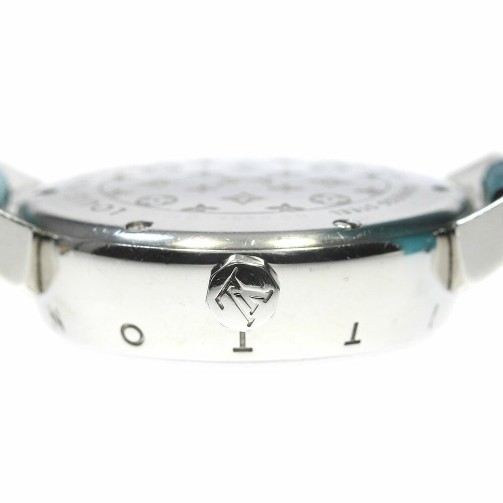 LOUIS VUITTON Q121G Tambour Lovely 18P Diamond Quartz Women's