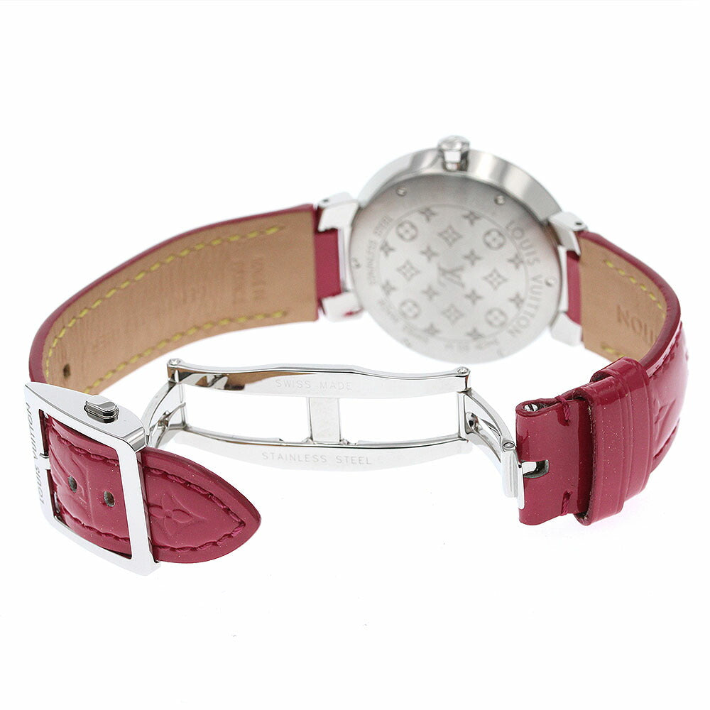 LOUIS VUITTON Q1G09 Tambour Cool V MM 8P Diamond Quartz Women's
