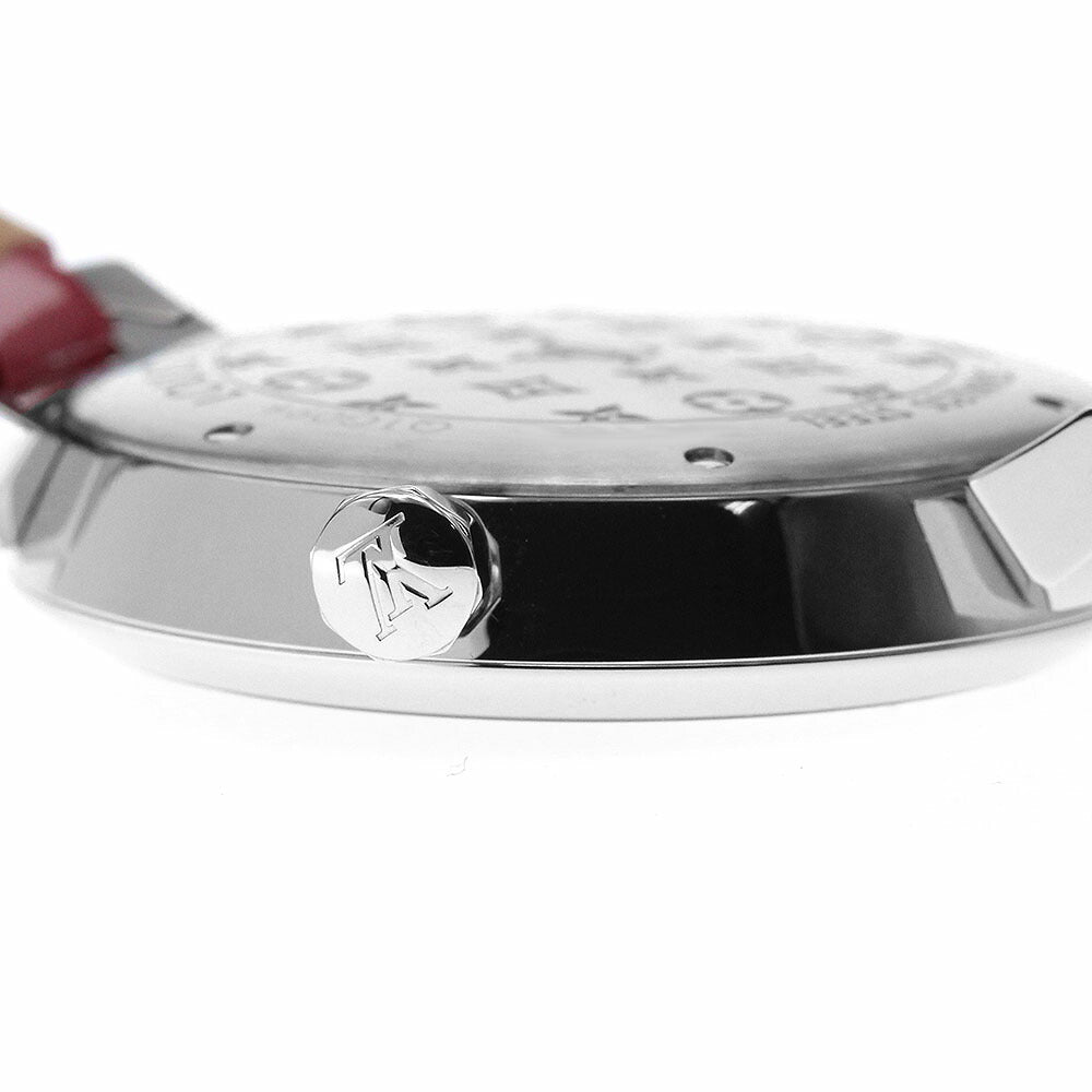 LOUIS VUITTON Q1G09 Tambour Cool V MM 8P Diamond Quartz Women's