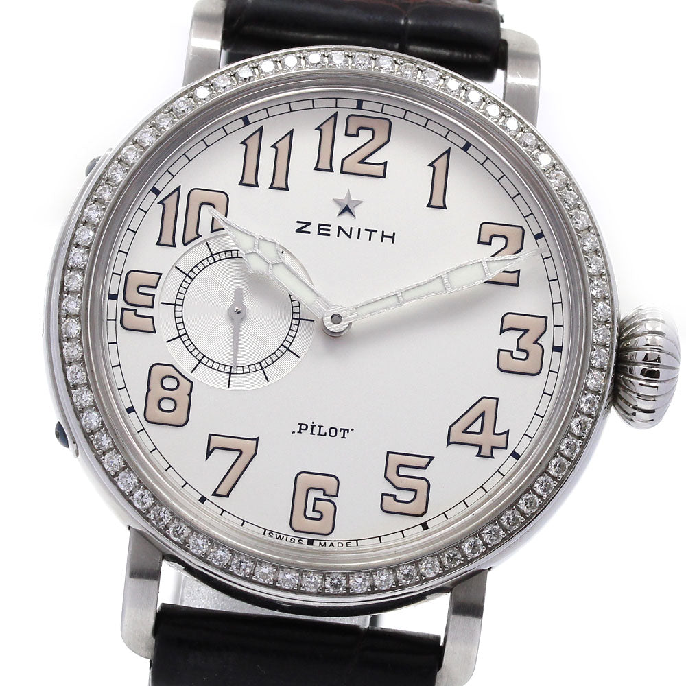 ZENITH 16.1930.681 Heritage Pilot Type 20 Diamond Bezel Automatic Women's Watch with Warranty