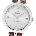 OMEGA 424.13.27.60.52.001 De Ville Prestige Dewdrop 8P Diamond Quartz Women's Watch Good Condition Warranty Card Included