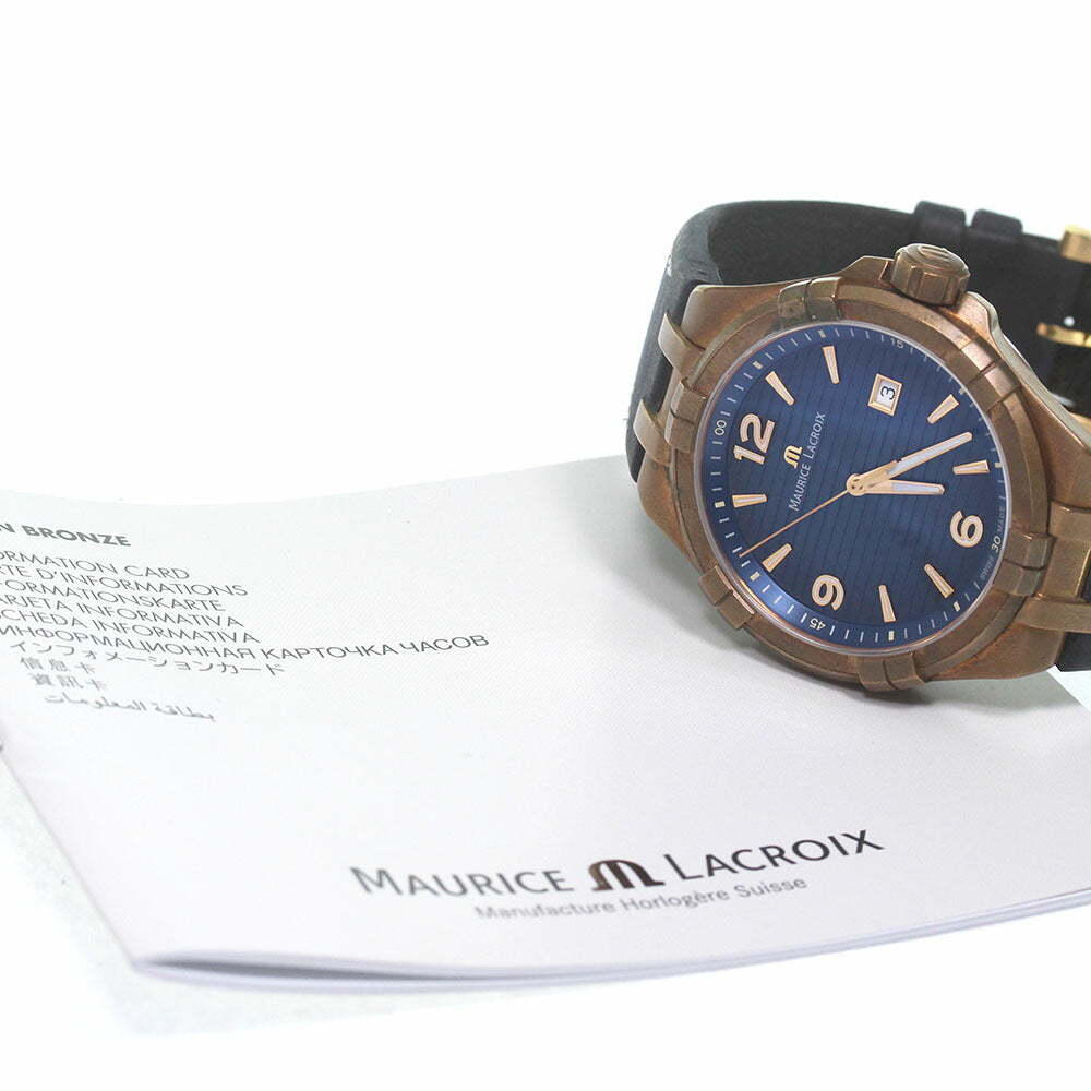 MAURICE LACROIX AI1028-BRZ01-420-1 Icon Bronze Limited Edition of 500 Pieces Date Quartz Men's