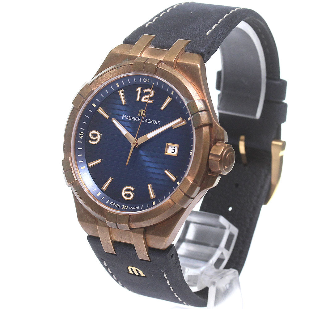 MAURICE LACROIX AI1028-BRZ01-420-1 Icon Bronze Limited Edition of 500 Pieces Date Quartz Men's
