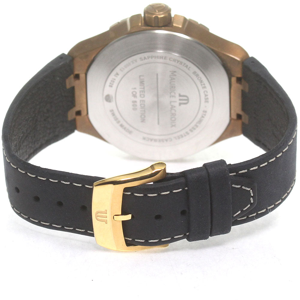 MAURICE LACROIX AI1028-BRZ01-420-1 Icon Bronze Limited Edition of 500 Pieces Date Quartz Men's