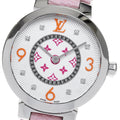 LOUIS VUITTON QA146 Tambour Slim 8P Diamond Quartz Women's