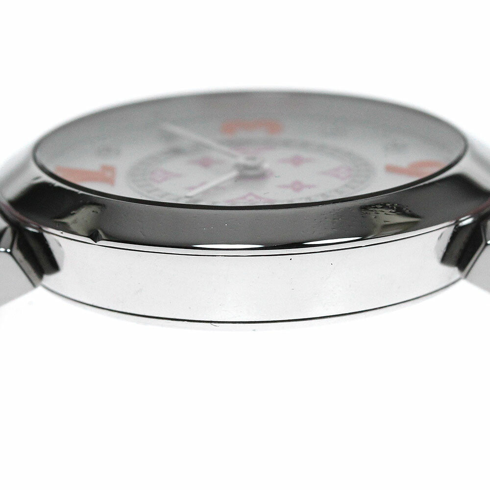 LOUIS VUITTON QA146 Tambour Slim 8P Diamond Quartz Women's
