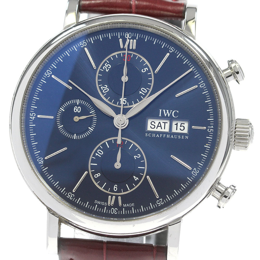IWC SCHAFFHAUSEN IW391019 Portofino Chronograph Laureus Automatic Men's Watch Limited to 2500 pieces worldwide