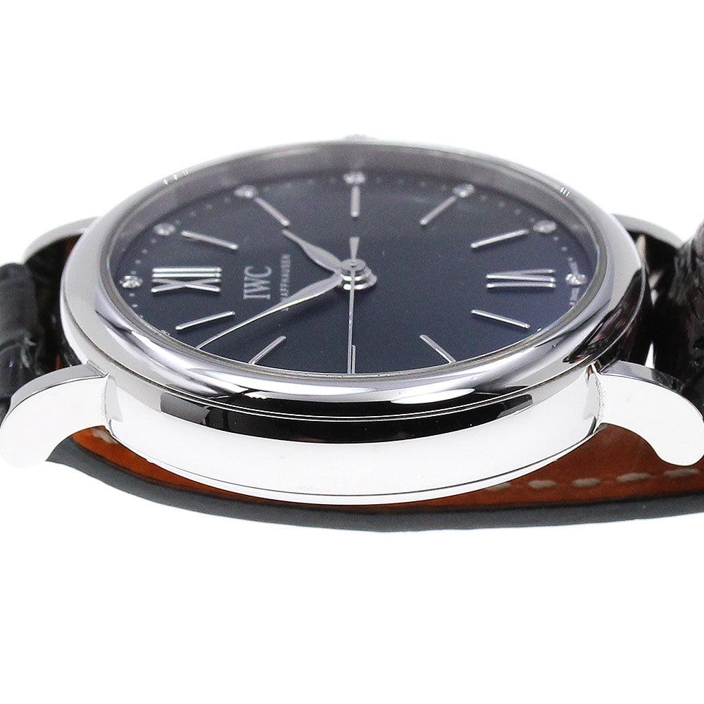 IWC SCHAFFHAUSEN IW357412 Portofino Automatic 34 12P Diamond Automatic Women's Watch with Warranty