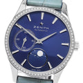 ZENITH 16.2310.692 Class Elite Ultra Thin Moon Phase Diamond Bezel Automatic Women's