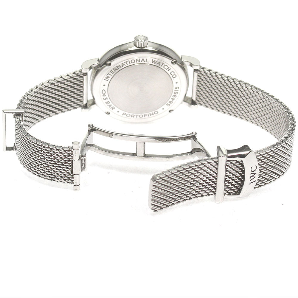 IWC SCHAFFHAUSEN IW357404 Portofino Automatic 34 12P Diamond Automatic Boys Watch with Warranty