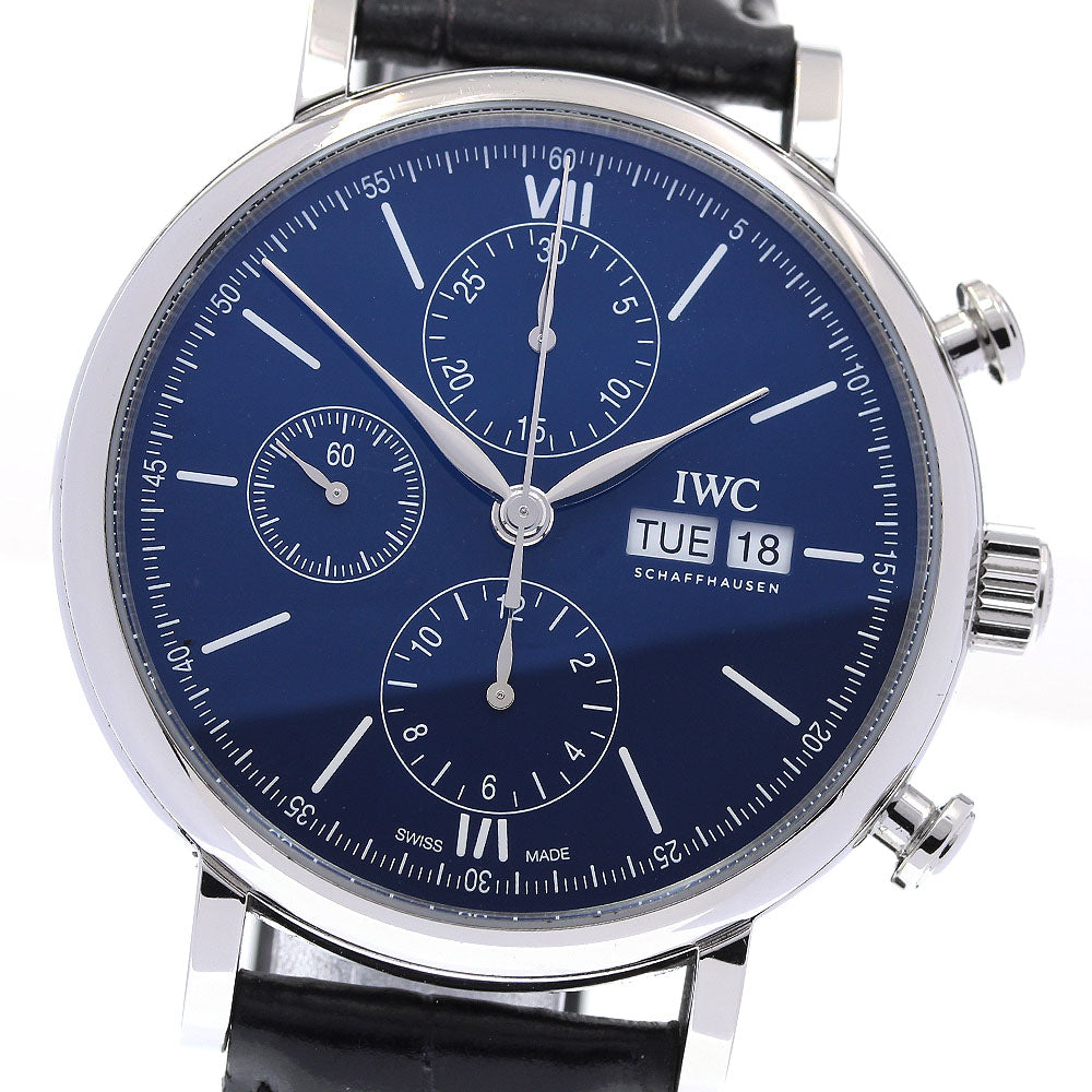 IWC SCHAFFHAUSEN IW391023 Portofino 150 Years Chronograph Day Date Automatic Men's Watch with Warranty