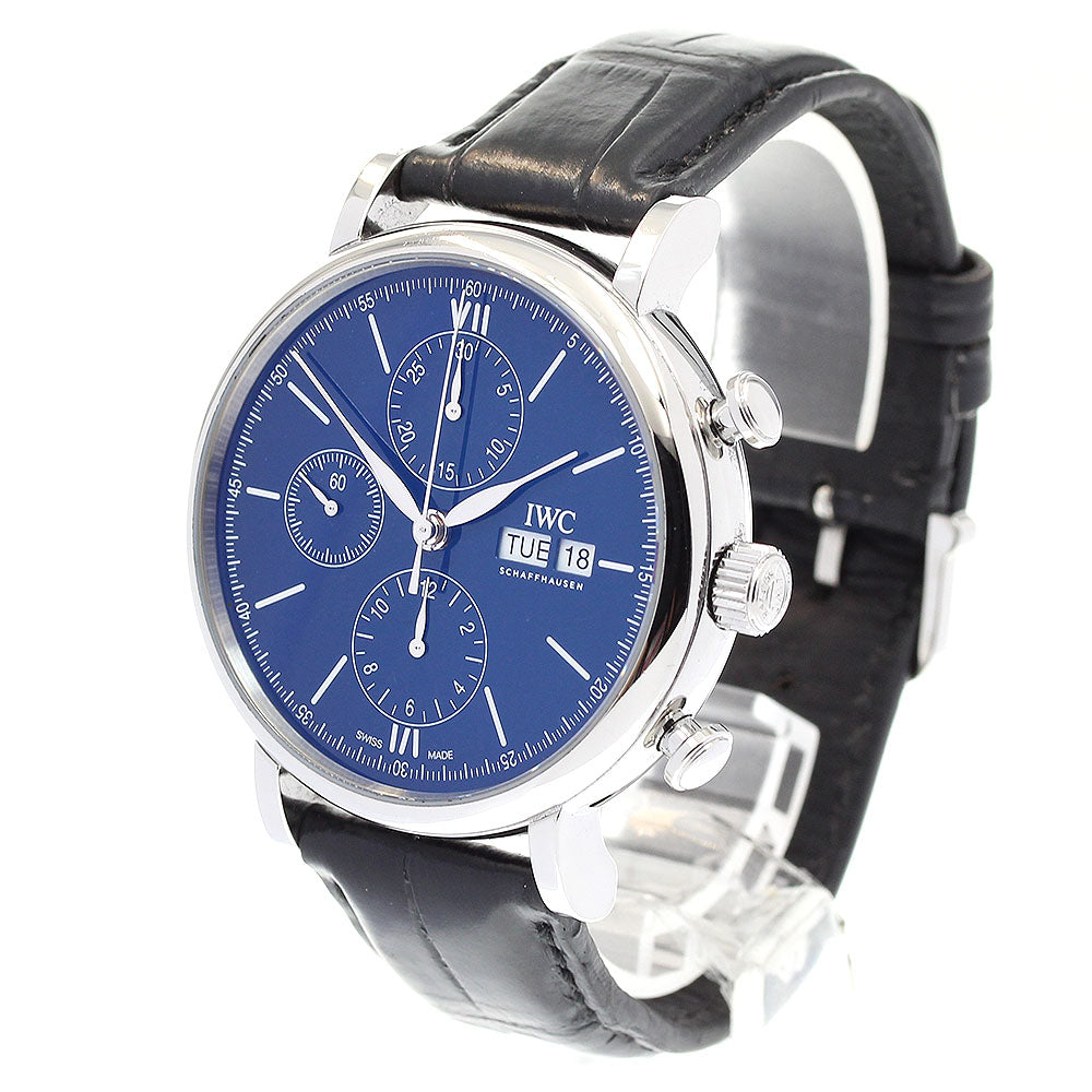 IWC SCHAFFHAUSEN IW391023 Portofino 150 Years Chronograph Day Date Automatic Men's Watch with Warranty