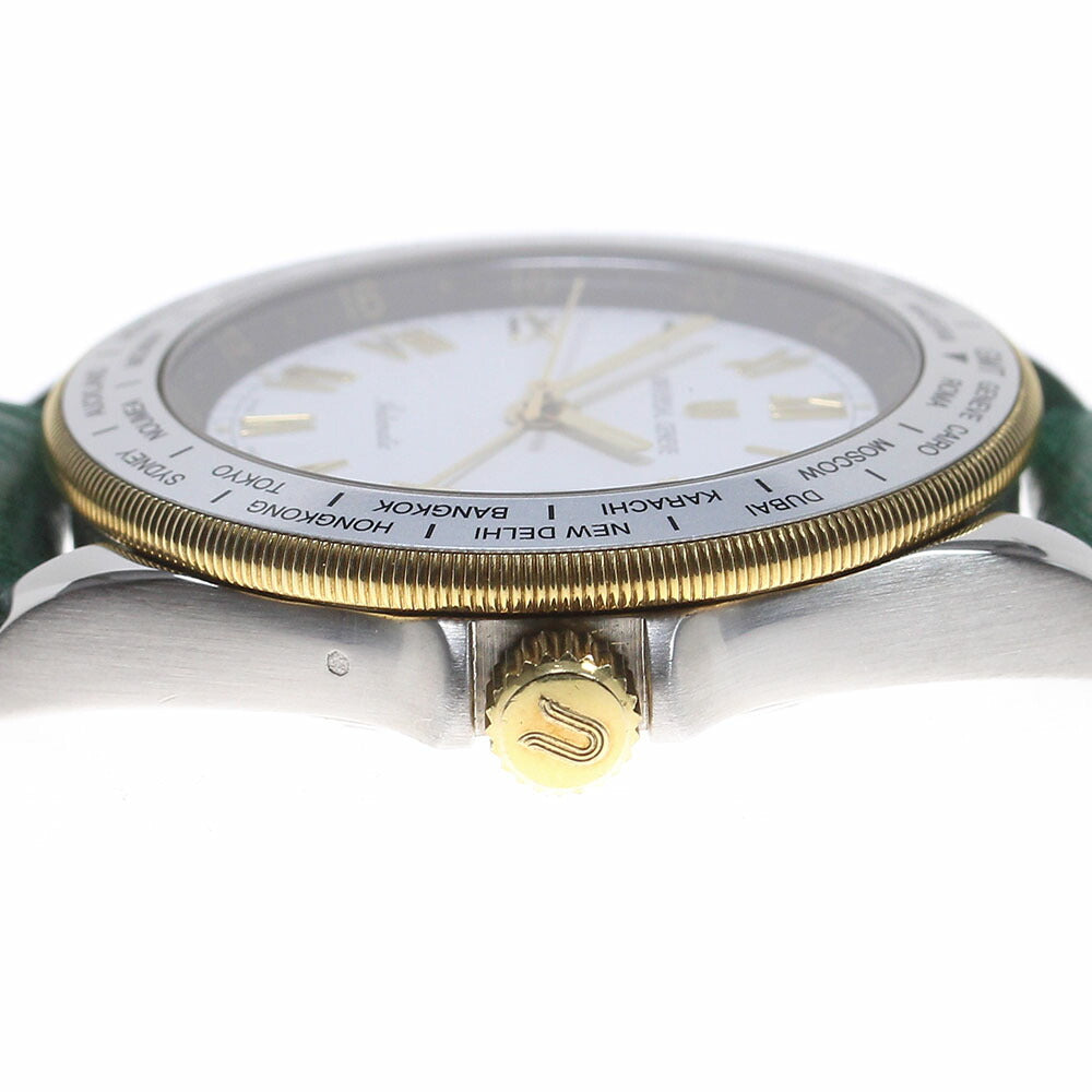 Universal Geneve 273.435 Worldtimer GMT Automatic Men's Watch Good Condition