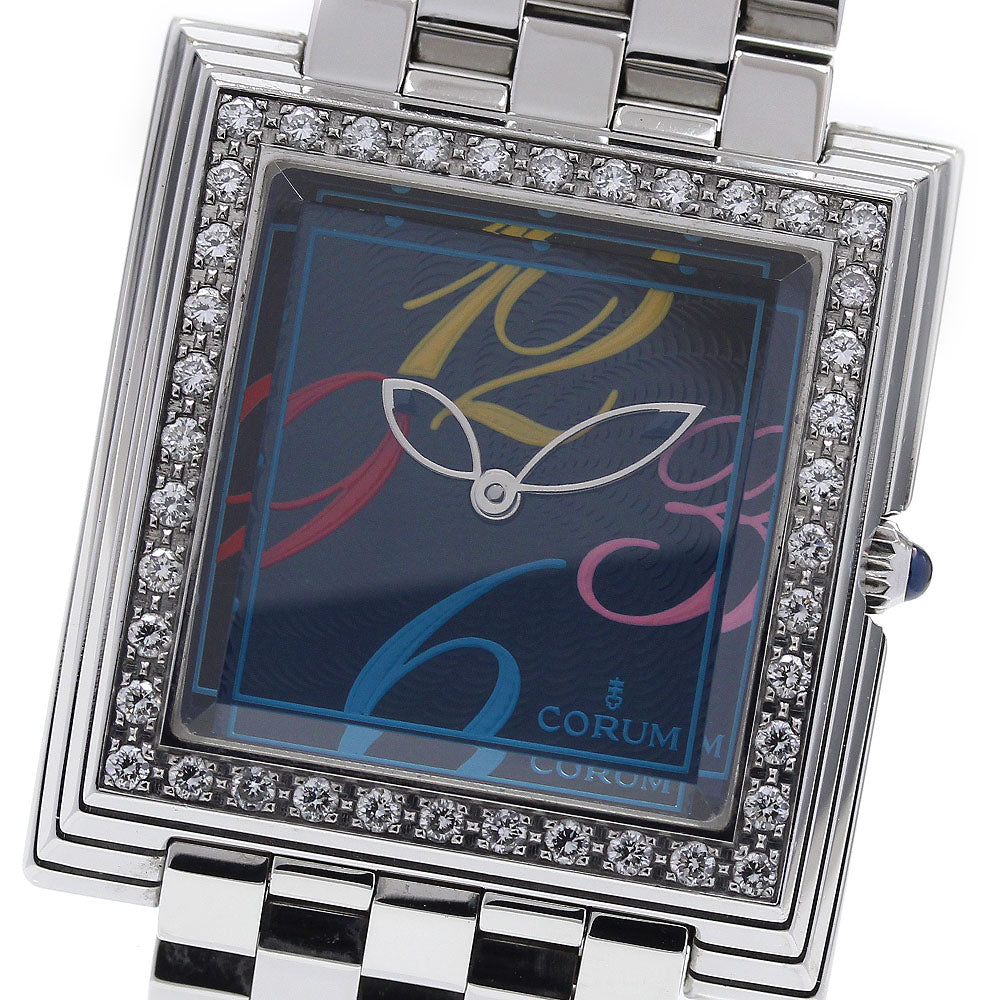 CORUM 138.341.47 Pyramid Diamond Bezel Quartz Women's