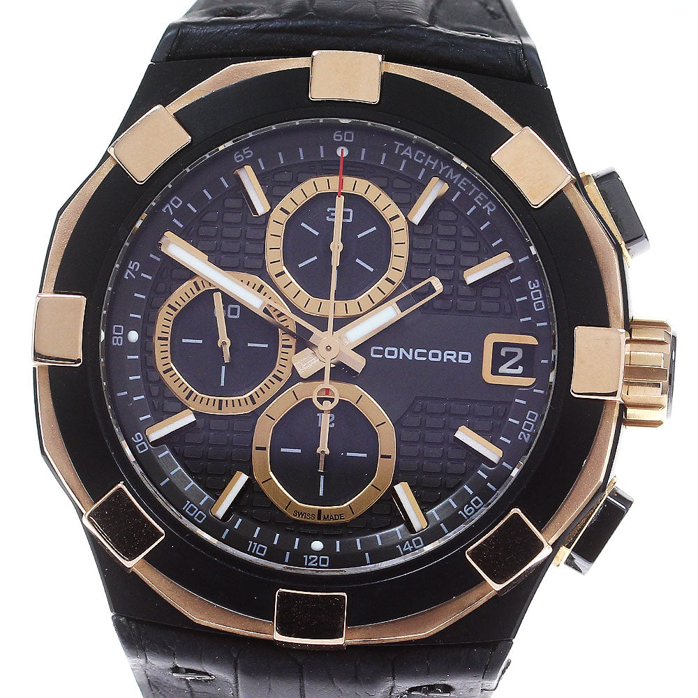 Concord 01.6.51.1083 C1 Chronograph with PG Bezel and Automatic Movement Men's