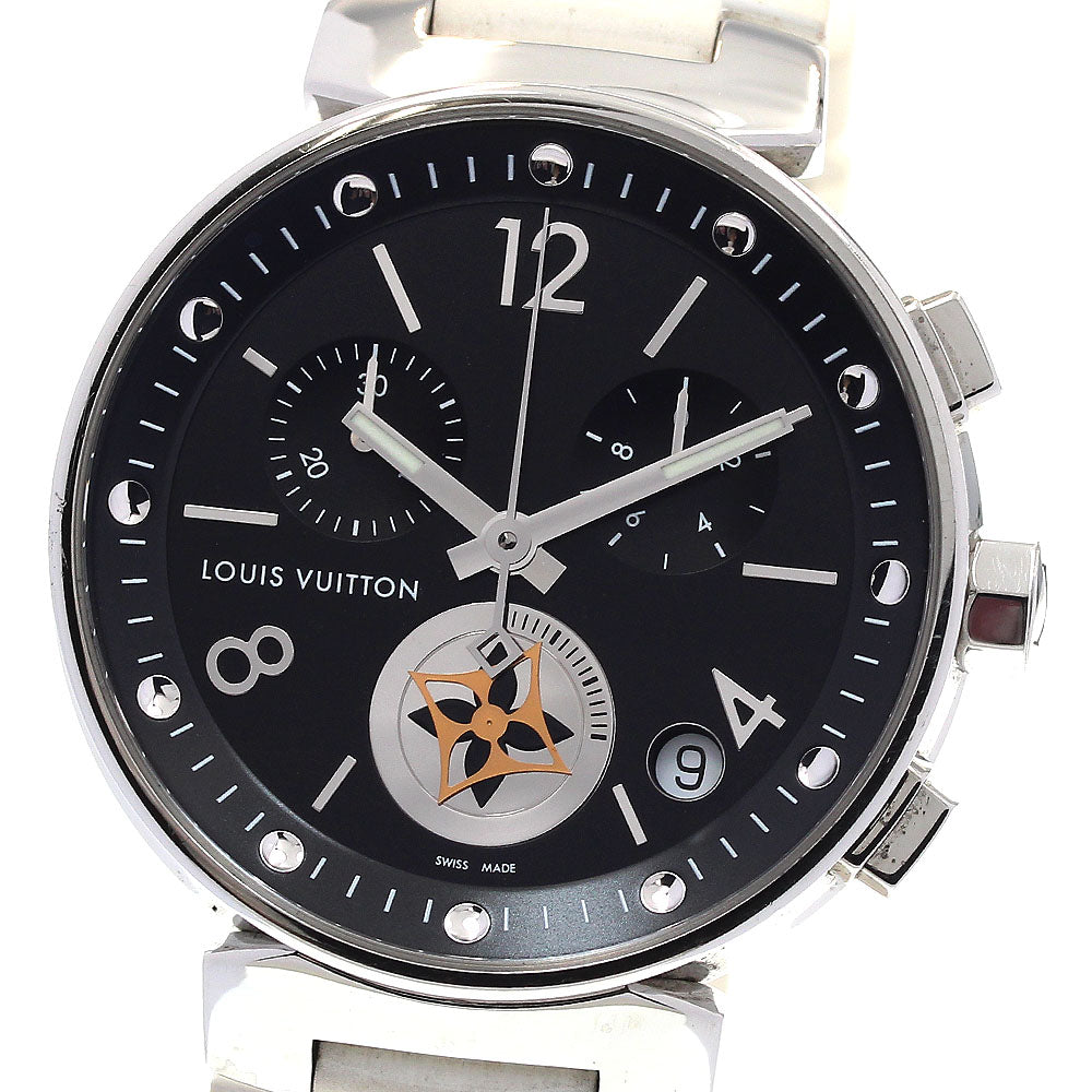 LOUIS VUITTON Q8D11 Tambour Moonstar GM Chronograph Quartz Men's
