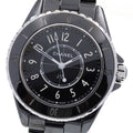 CHANEL H5695 J12 Black Ceramic Date Quartz Women's Watch Good Condition Warranty Included