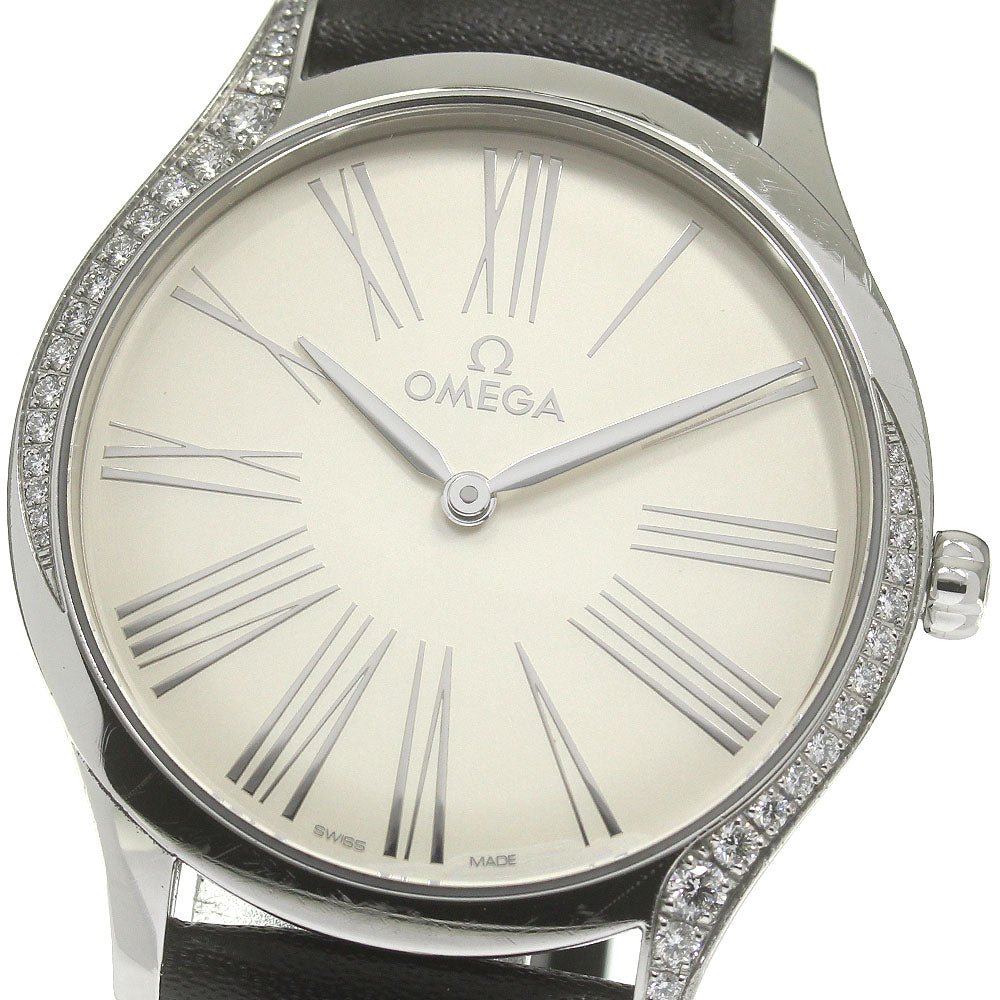 OMEGA 428.18.36.60.02.001 De Ville Tresor Diamond Bezel Quartz Men's Watch with Warranty