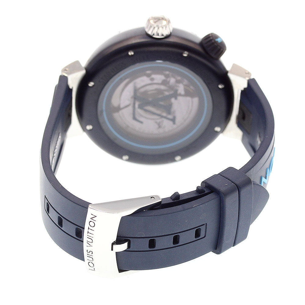 LOUIS VUITTON QA121 Tambour Street Diver Automatic Men's Watch Good Condition Box and Warranty Card Included
