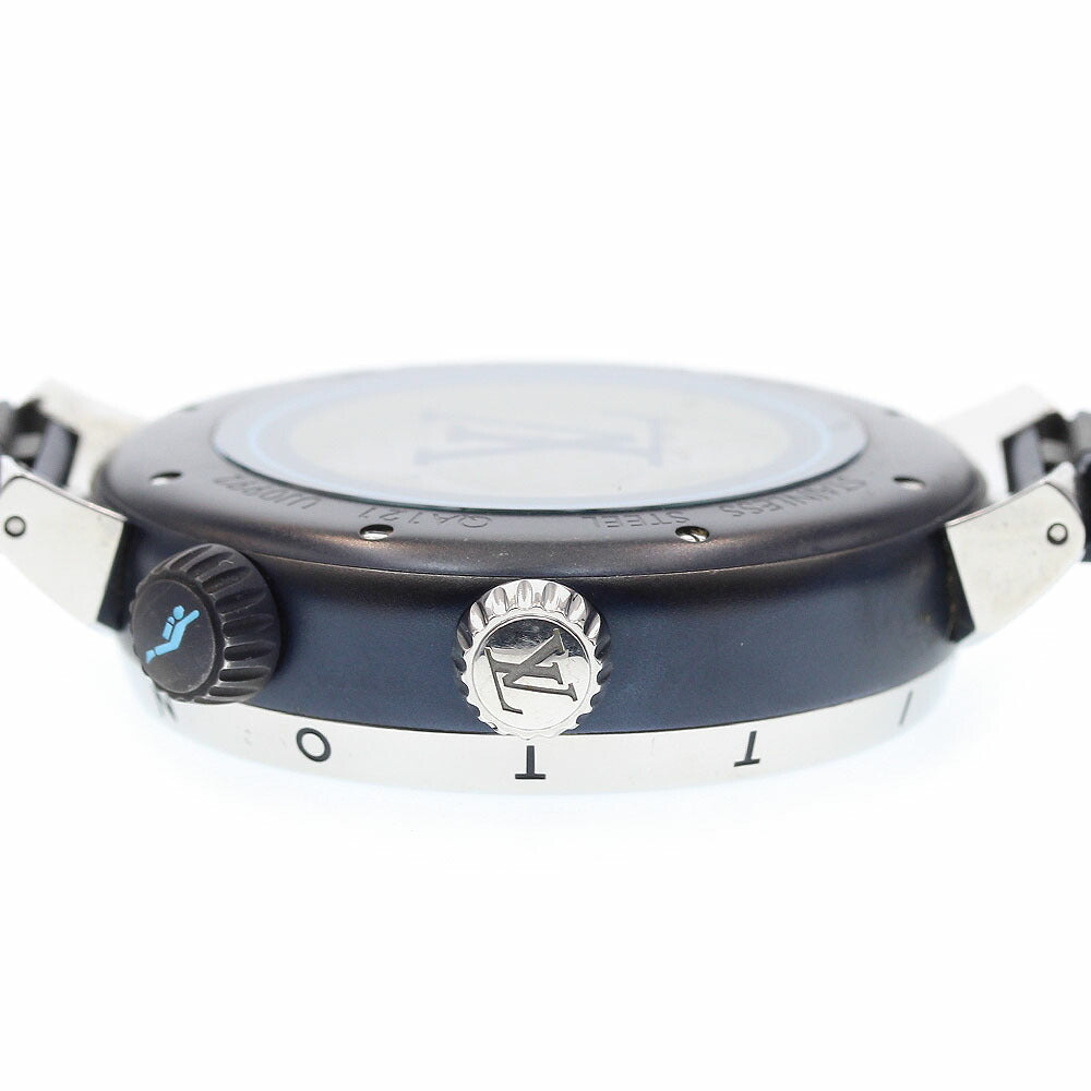 LOUIS VUITTON QA121 Tambour Street Diver Automatic Men's Watch Good Condition Box and Warranty Card Included
