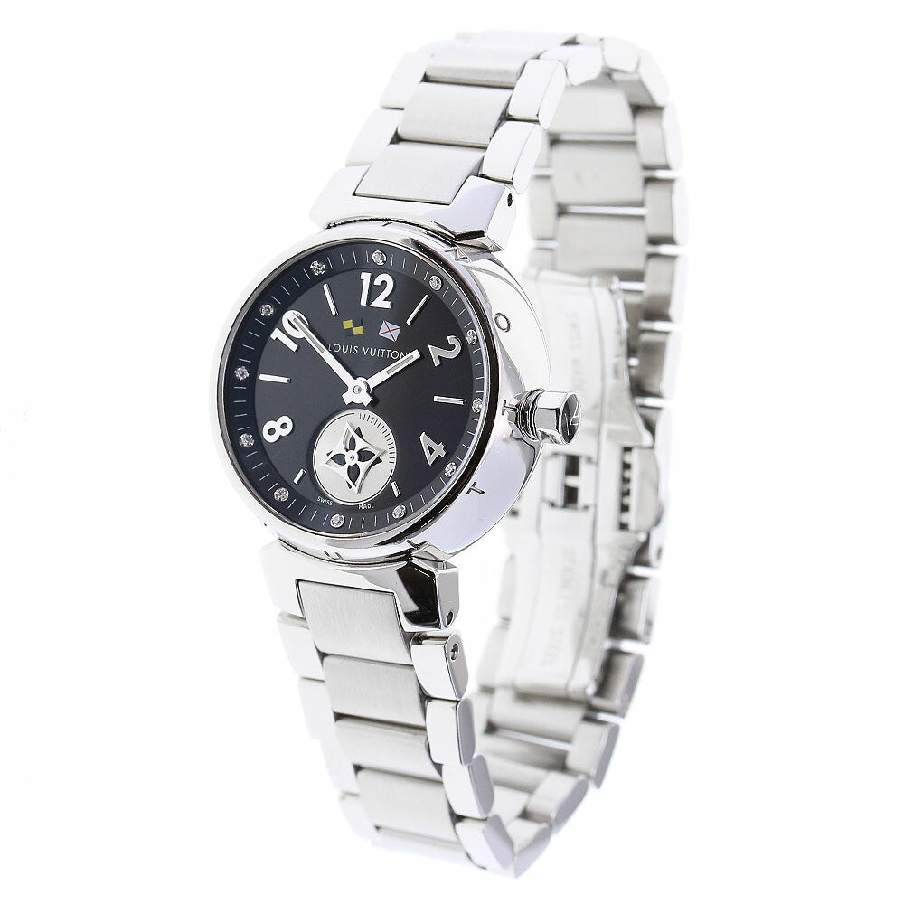 LOUIS VUITTON Q12M1 Tambour Lovely Cup 12 Diamond Quartz Women's with Inner Box